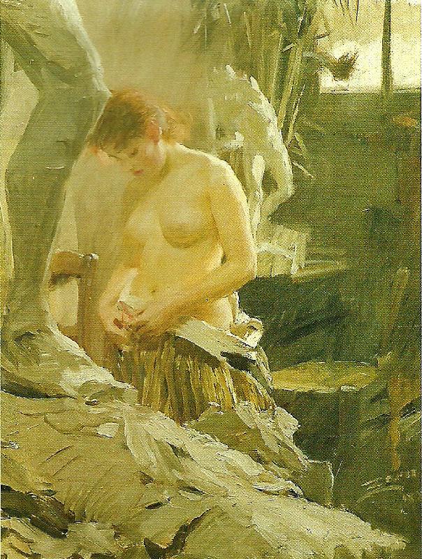 Anders Zorn i wikstroms atelje